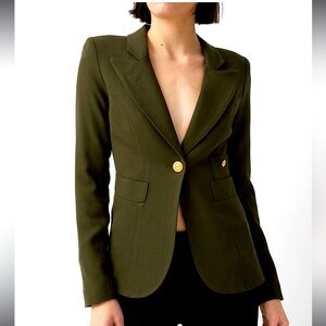 Smythe Duchess Blazer Size 8 in Khaki